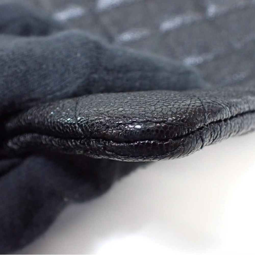 Boy Chanel Black Quilted Caviar Leather Clutch - Picture 7 of 12
